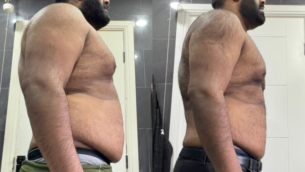 Client before and after transformation