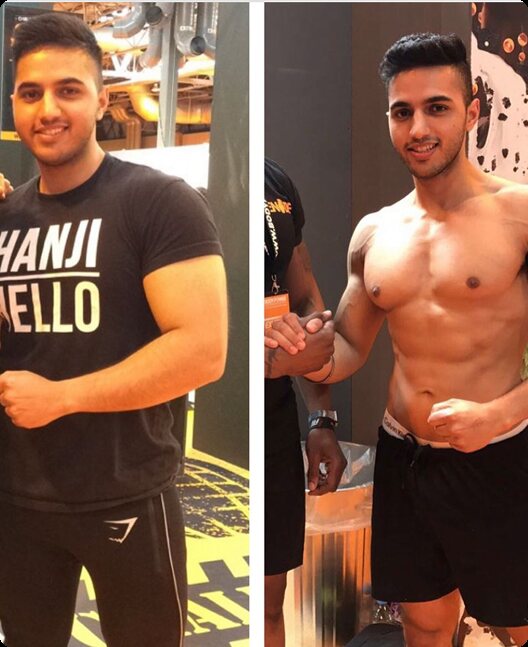 Client before and after transformation