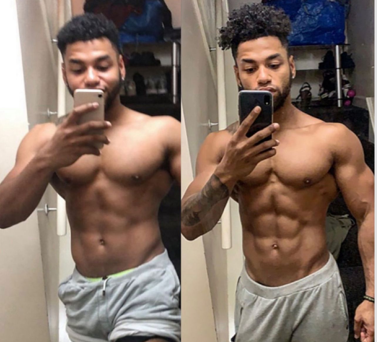 Client before and after transformation