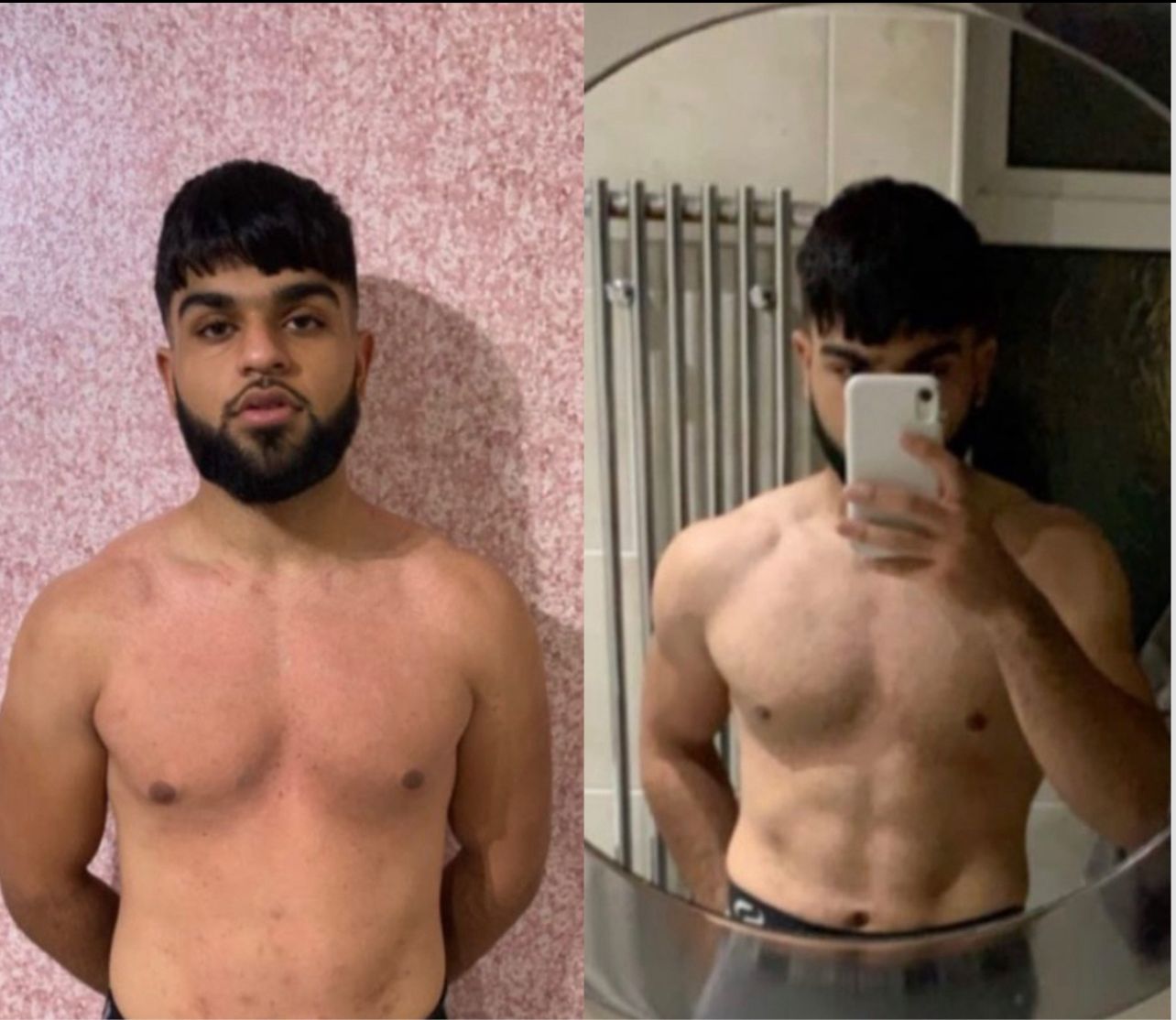 Client before and after transformation